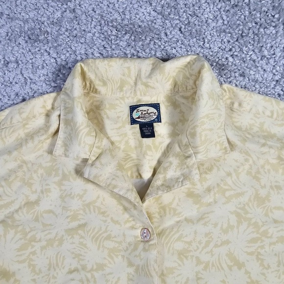 Tommy Bahama Women Silk Floral‎ Shirt Size Large Beach Resort Vacation Casual - Picture 4 of 11